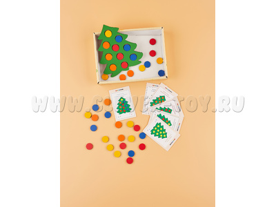 Мозаика "Елочка нарядная" (с карточками, РК)