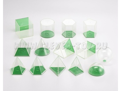 Набор "Фигуры геометрические" прозрачный (основа 8см, 14шт) Набор "Фигуры геометрические" прозрачный (основа 8см, 14шт)