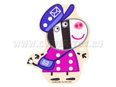 Шнуровка "Почтальон зебра Зои" (АТ, Серия "Свинка Пеппа") (остатки) Шнуровка "Почтальон зебра Зои" (АТ, Серия "Свинка Пеппа") (остатки)