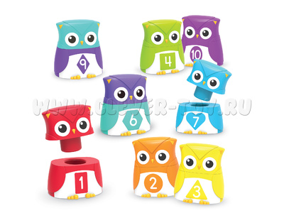 Игровой набор "Цветные совы" (20 элементов) Игровой набор "Цветные совы" (20 элементов)