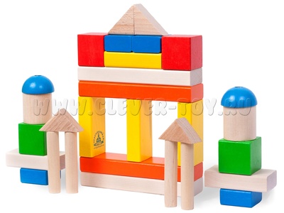 Конструктор деревянный (30 деталей) Конструктор деревянный (30 деталей)