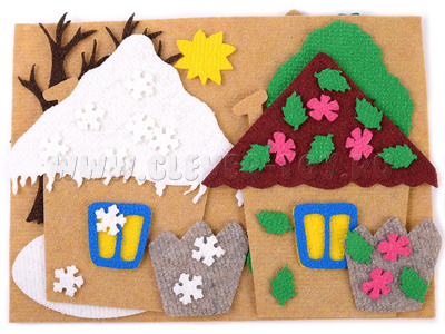 Четыре домика маленькие с игровым полем Четыре домика маленькие с игровым полем