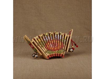 Трещотка пластинчатая "малютка" с бубенцами (дерево, 2 категория) Трещотка пластинчатая "малютка" с бубенцами (дерево, 2 категория)