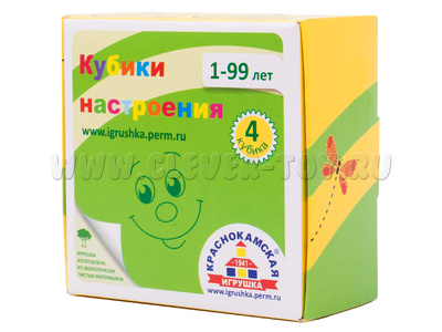 Кубики настроения деревянные 4 шт. (остатки) Кубики настроения деревянные 4 шт. (остатки)