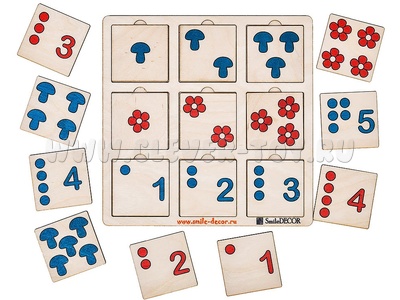 Таблицы Шульте для малышей (дерево) Таблицы Шульте для малышей (дерево)