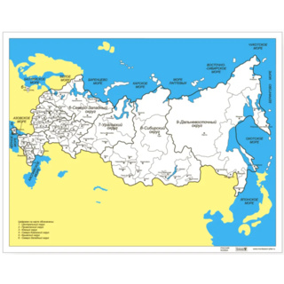 Контурная карта субъектов Российской Федерации