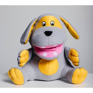 Пес Барбос, кукла логопедическая (на руку)