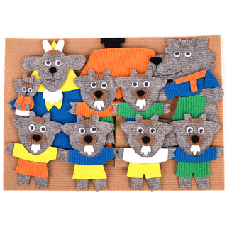 Волк и семеро козлят с игровым полем