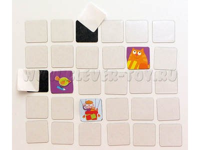 Набор магнитных карточек с клеевым слоем Набор магнитных карточек с клеевым слоем