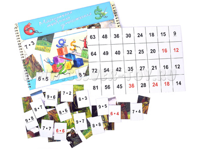 Магнитная таблица умножения "Богатыри" Магнитная таблица умножения "Богатыри"