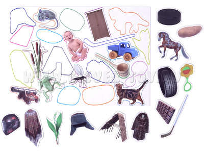 Магнитное развивающее пособие "Упрямые звуки" Звук "Ш"