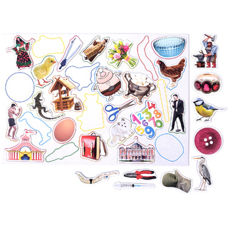 Магнитное развивающее пособие "Упрямые звуки" Звук "Ц"